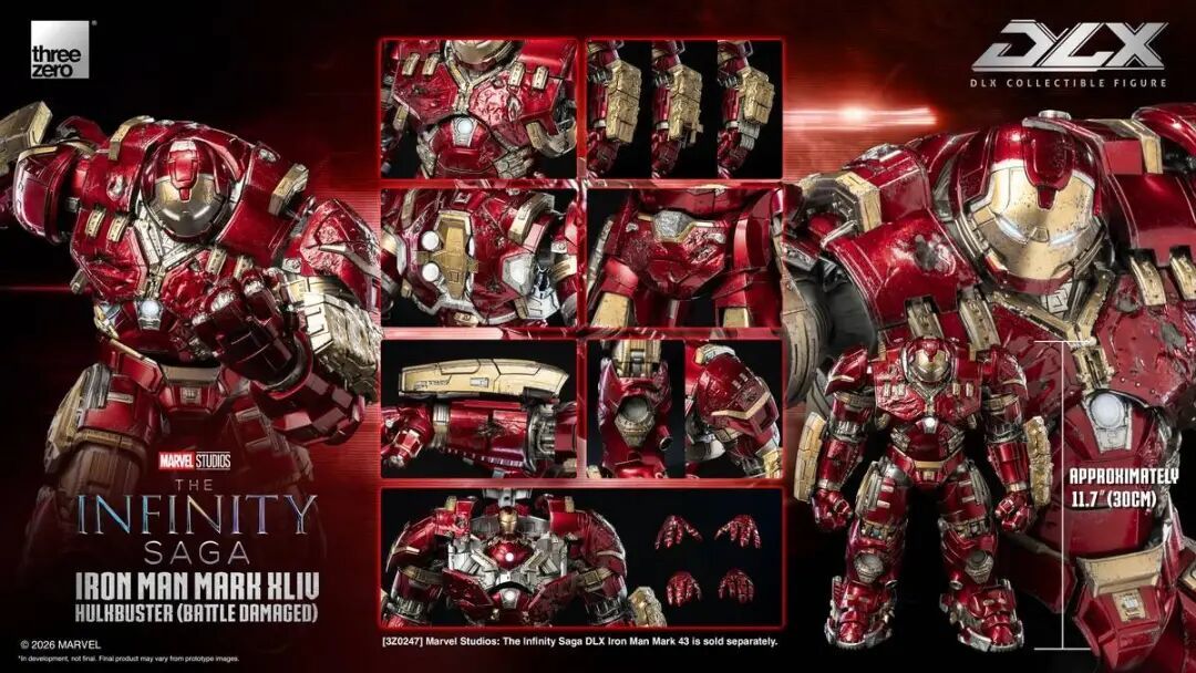 Threezero DLX 战损版反浩克 MK44 公布