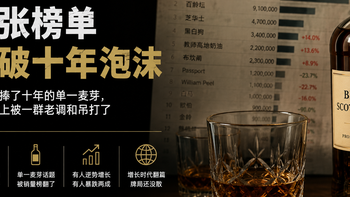 一张榜单戳破十年泡沫：被捧十年的单一麦芽，销量被一群调和吊打