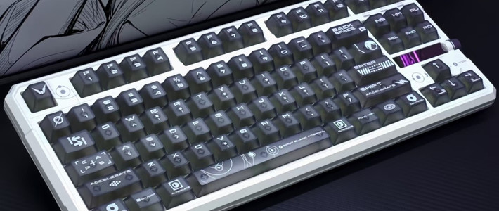 桌搭本命键盘！瓦尔基里VK87 V2星象白色版