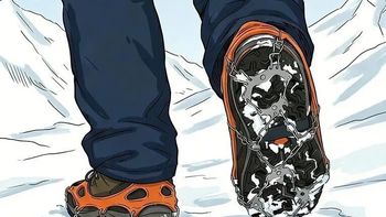 19齿冰爪怎么选？硅胶绑带+硬底鞋才是雪地徒步真刚需