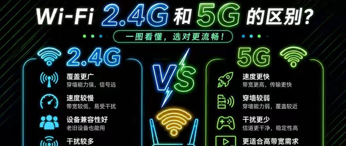 家里Wi-Fi总是卡？2.4G和5G频段这样选，网速立马提升