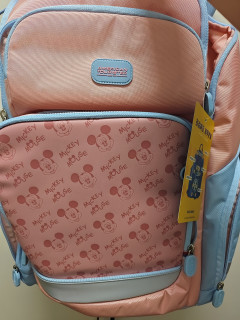 美旅NJ7橘粉色放心书包，低年级女孩理想之选