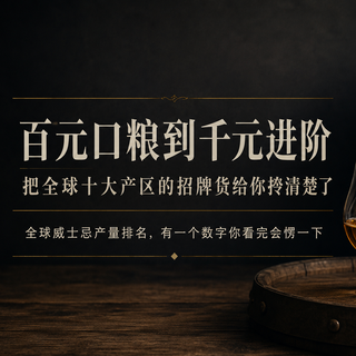 威士忌入门别只看价格,百元口粮到千元进阶,全球十大产区捋清楚