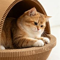 我家猫真的很会生活｜给自己安排了椰树小岛度假窝