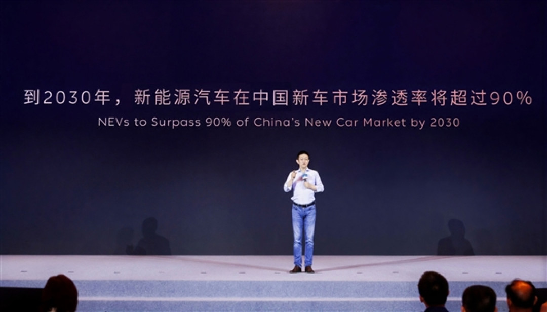 纯电销量已超增程7倍！李斌大胆预言：2030年新能源渗透率将超90%
