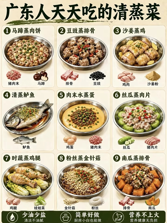 广东人续命的9道清蒸菜｜清淡鲜爽不上火✨