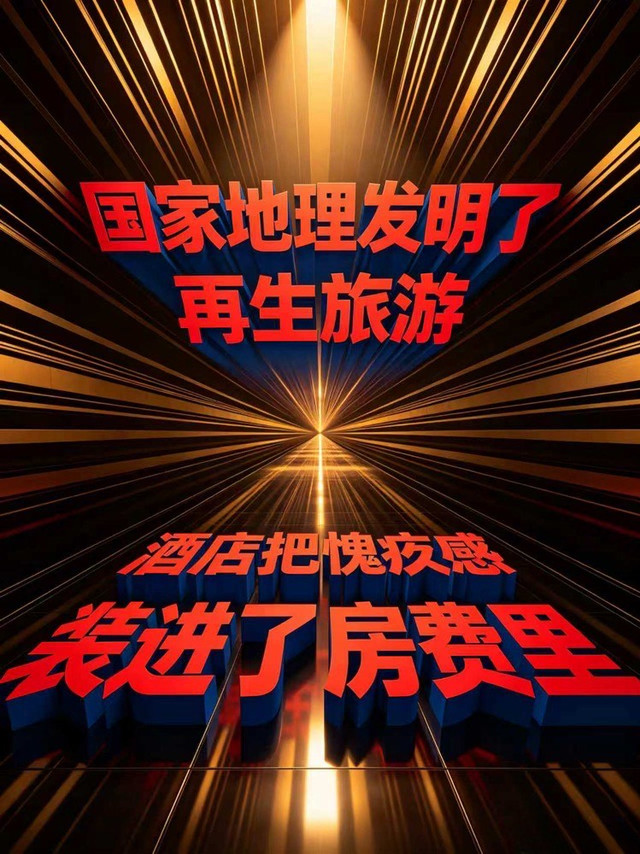 国家地理发明了'再生旅游'，酒店把愧疚感装进了房费里