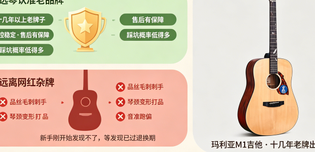 1000到3000元吉他推荐，新手买什么吉他好？2026高性价比吉他实测