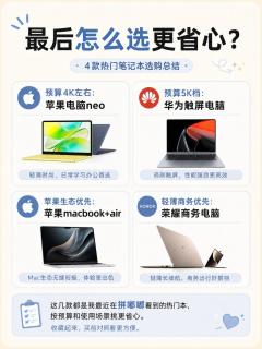 4款热门笔记本横向对比，别再盲目买高配