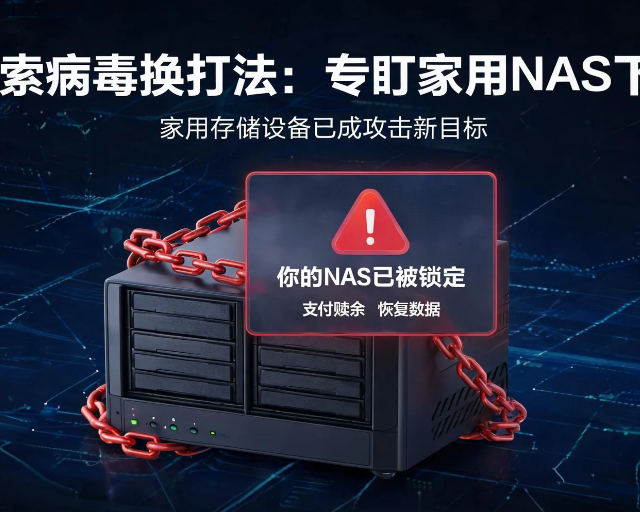 勒索病毒现在不攻击大企业，改扫你家NAS了