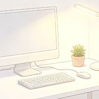 简约书桌，我的治愈角落