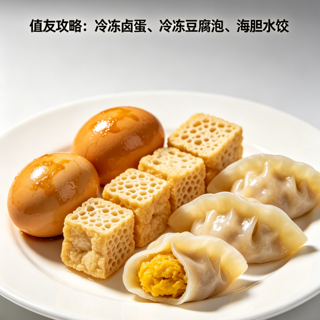 值友攻略：冷冻卤蛋、冷冻豆腐泡、海胆水饺