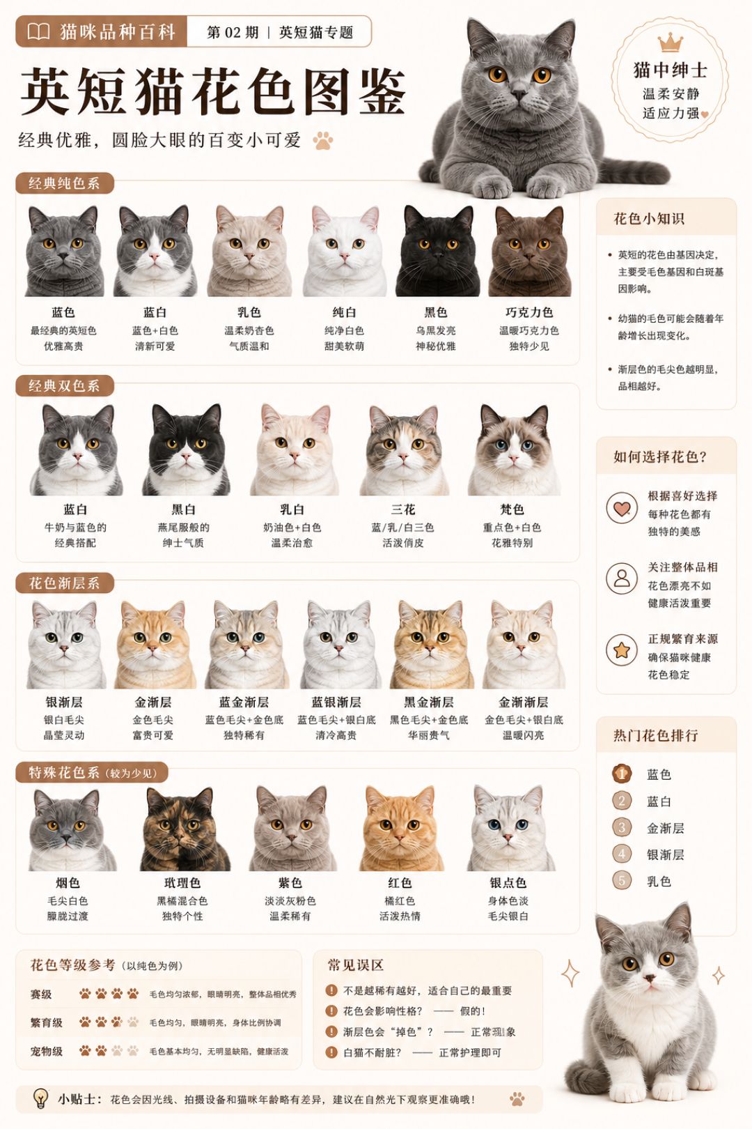 猫中绅士|古老贵族——英短猫喂养全攻略