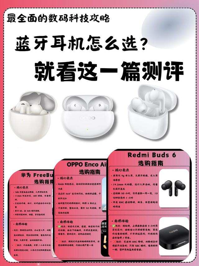 百元到四百！三款热门蓝牙耳机横评，学生通勤直接对号入座