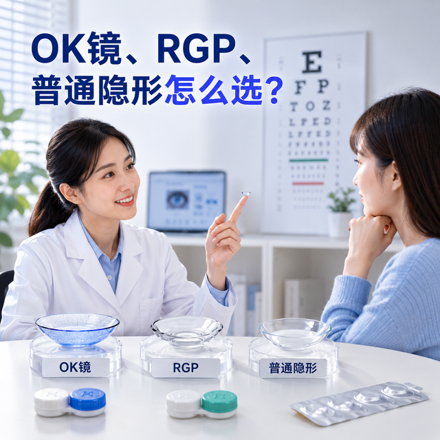 近视必看！OK镜、RGP、普通隐形怎么选？成人&青少年适配攻略