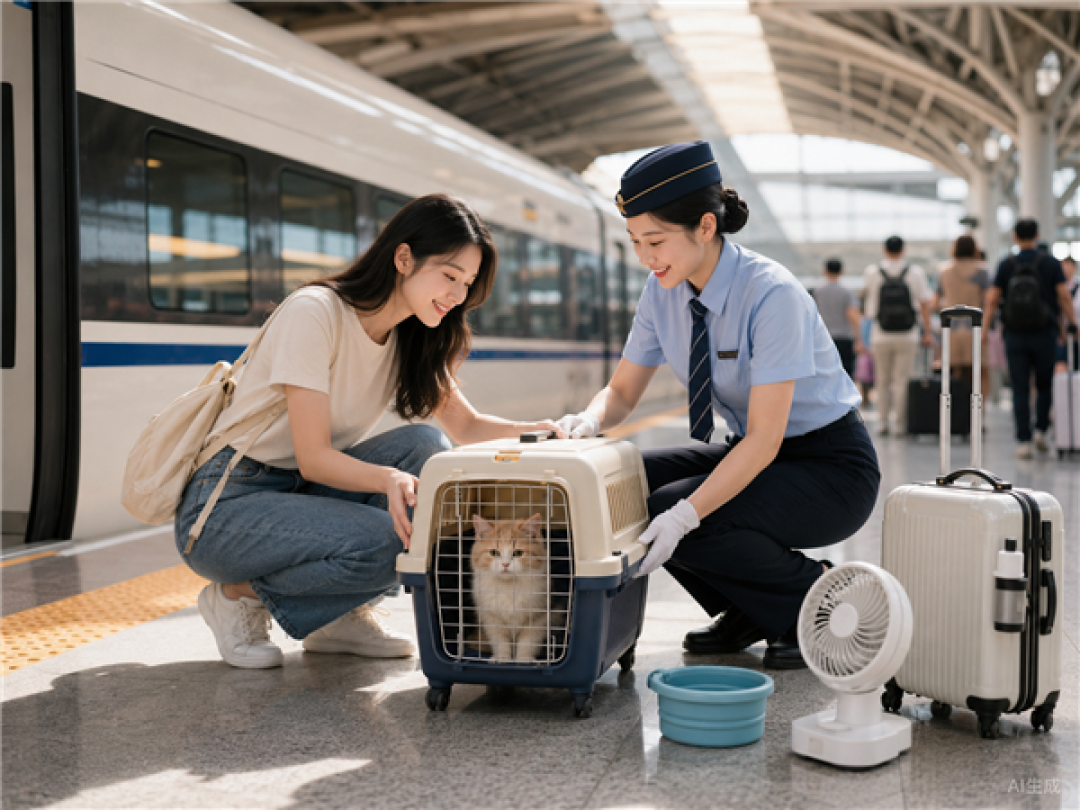 带宠物坐火车更方便了!铁路“爱宠行”服务扩容:新增32座办理车站