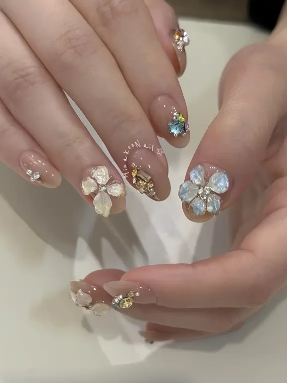 ˚₊‧ 🌸 花花nail‧₊˚🎀