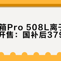 米家冰箱Pro 508L离子净味4.0版开售：国补后3799元起