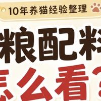 十年养猫干货｜4步看懂猫粮配料表，新手选粮不踩坑