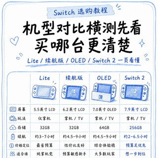 新手零踩坑Switch完整选购指南，全套干货直接存