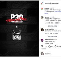 女神异闻录》×OMOCAT联名卫衣开售，30周年首款实体周边到底怎么买