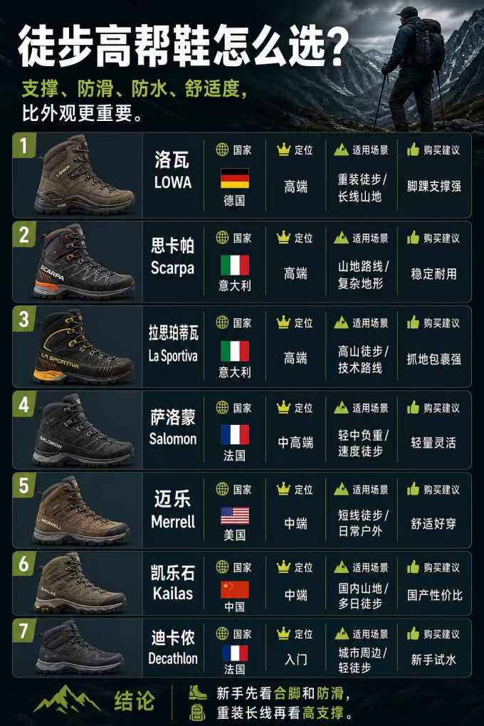 凯乐石徒步鞋