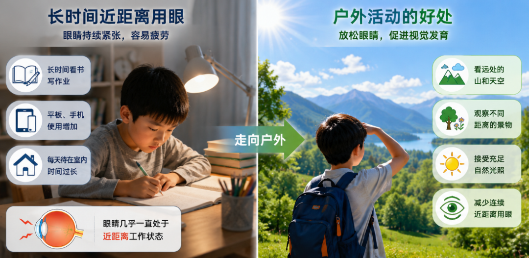 爸爸带弱视儿子徒步2年,视力恢复到5.0!医生提醒:千万别只学这一点
