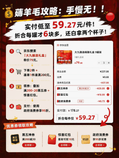 均价6块还送杯子 手慢无！大九这套礼盒，像把夏天的果汁吧搬进冰箱 