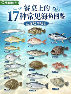 干货收藏｜17种家常食用海鱼图鉴，买菜挑鱼再也不认错