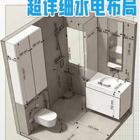 3㎡卫生间第一个坑不是马桶！门、柜子、马桶、淋浴的尺寸潜规则