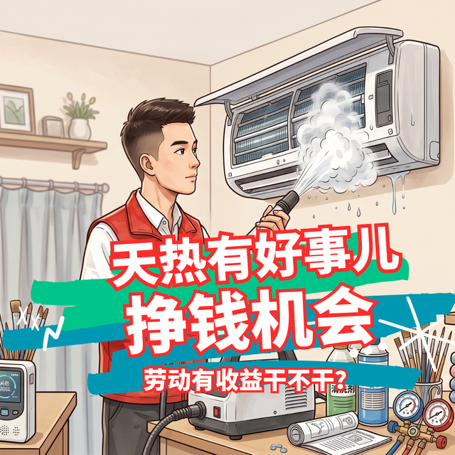夏天来了，天热带来一波挣钱的机会你干不干？