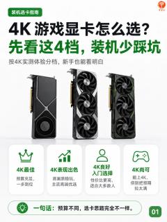 4K游戏显卡分4档梳理，装机再也不踩性能大坑