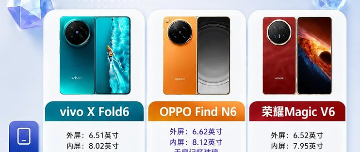 不用苦等新款折叠屏！三款国产大屏折叠详细对比