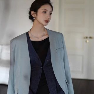 通勤党夏天终于有救了！无领西装上身那一刻，彻底跟闷热西装说拜拜