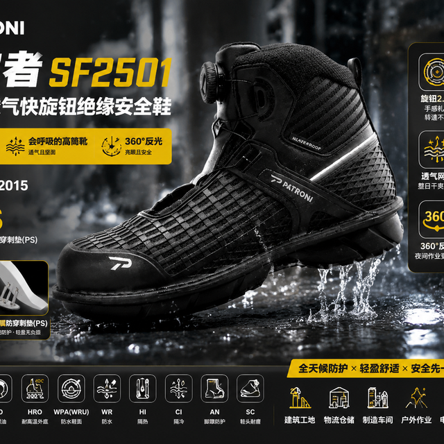 为什么雨天施工更需要全防水安全鞋？老师傅分享真实经验