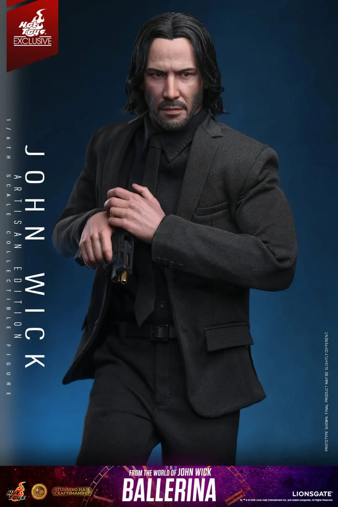 Hottoys 1/6《疾速追杀：芭蕾杀姬》约翰・威克 植发限定版