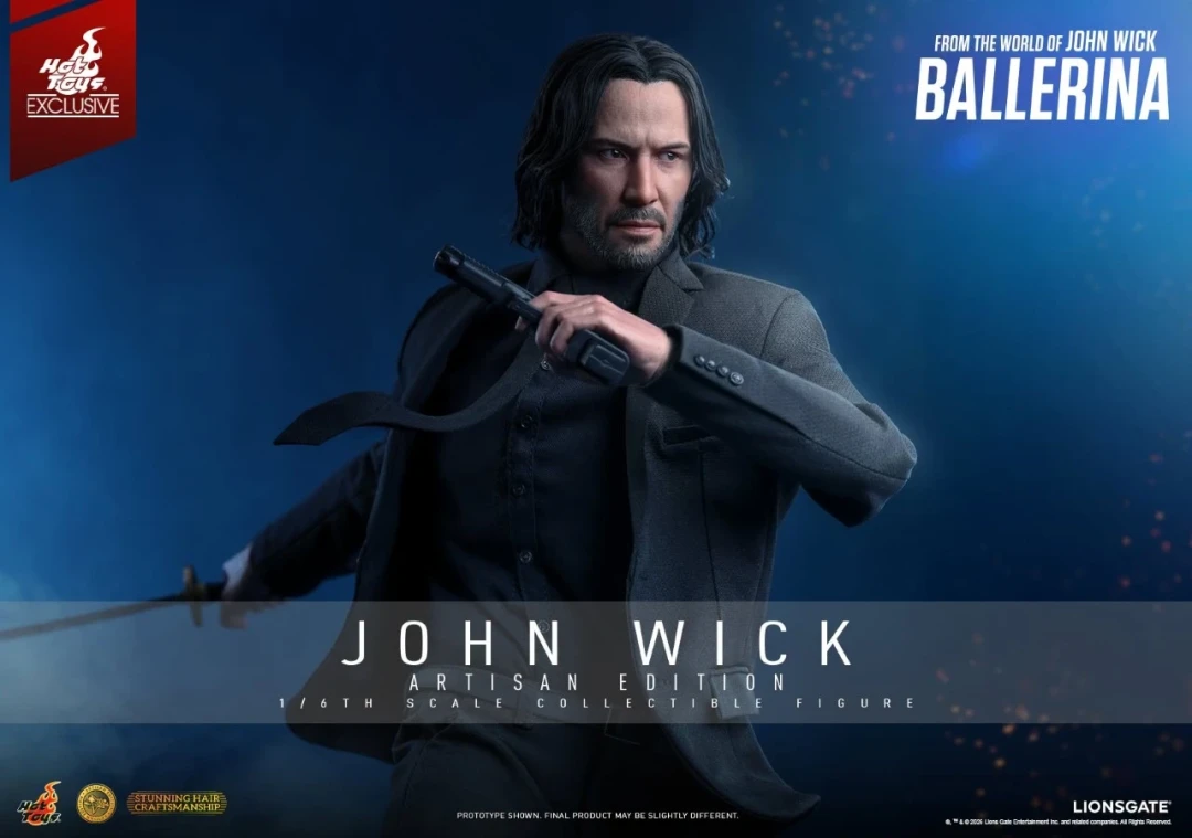 Hottoys 1/6《疾速追杀：芭蕾杀姬》约翰・威克 植发限定版