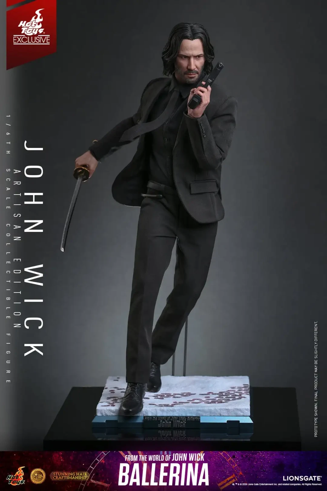 Hottoys 1/6《疾速追杀：芭蕾杀姬》约翰・威克 植发限定版