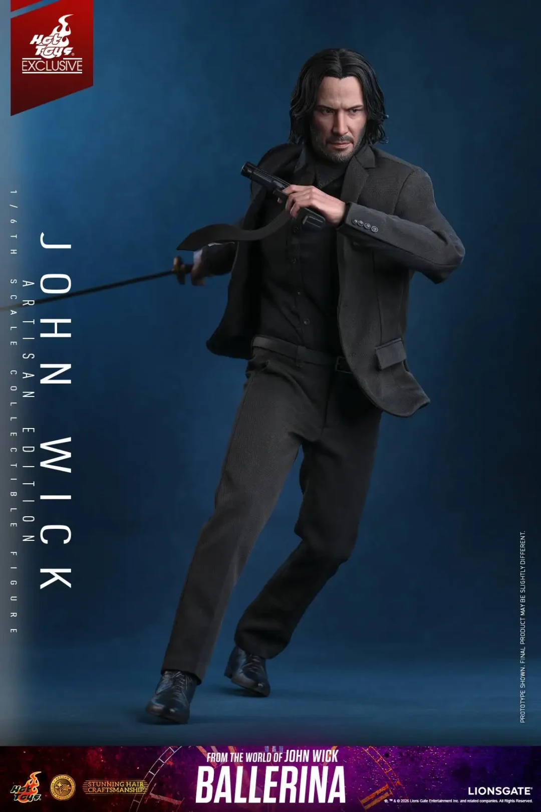 Hottoys 1/6《疾速追杀：芭蕾杀姬》约翰・威克 植发限定版