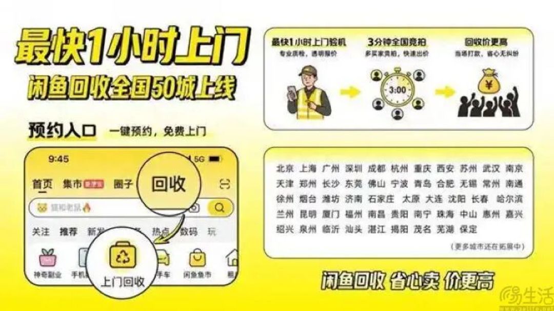 推出上门回收服务，闲鱼追着转转打