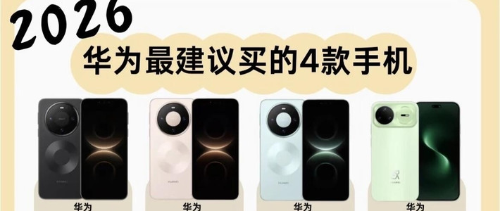 华为四款热门机型完整参数拆解，不同需求对照参考