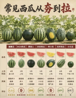 西瓜分级图鉴🔥从人上人到拉完了，买瓜再也不踩雷