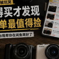 2000块在闲鱼差点被坑哭，翻遍值得买才发现这四台微单最值得捡