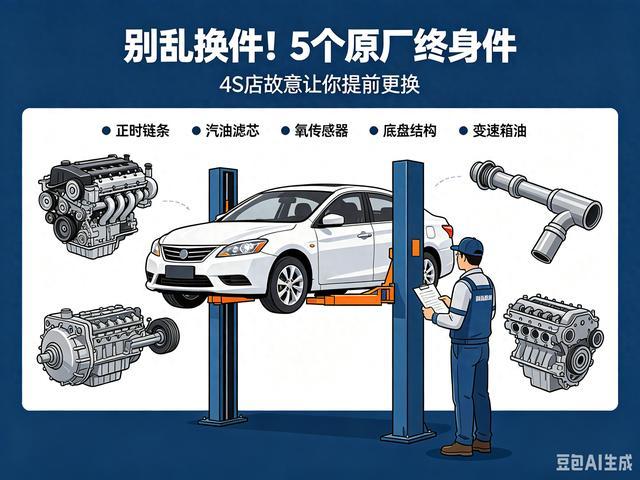 4S店最怕你知道的保养真相！这些件根本不用换，手册写着终身免维护