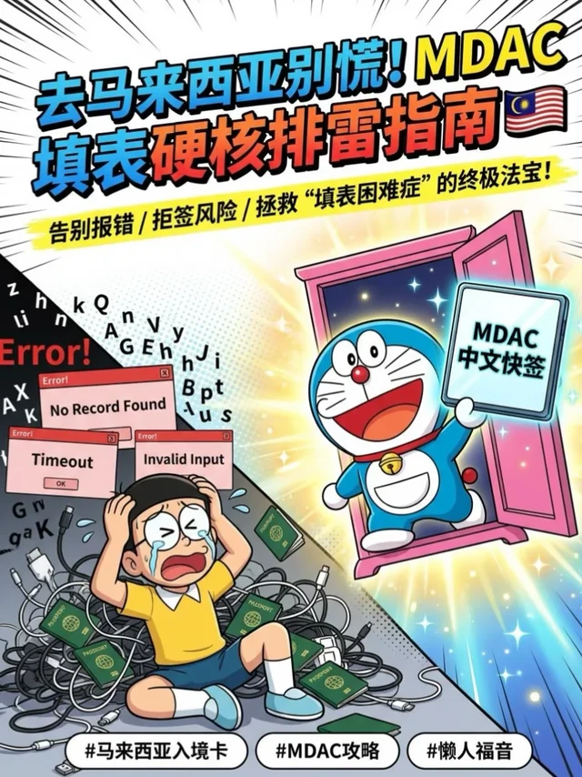 马来西亚入境卡错误❌代码➕吉隆坡机场指南