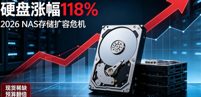 硬盘疯涨118%仍一货难求！2026年NAS玩家自救指南：3大省钱方案