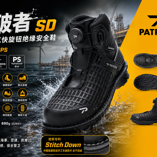 多工况作业适配｜PATRONI突破者SF2501 SD全能防护安全鞋