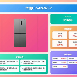 小户型厨房救星！61cm超薄机身塞进426L大容量，实测评测来了