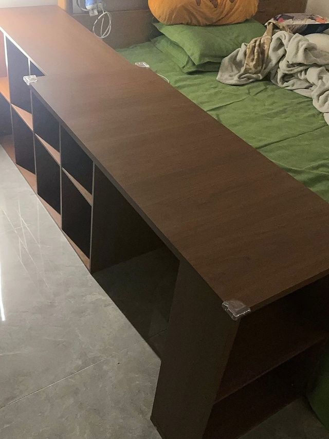 书桌书柜一体组合学习桌卧室多功能电脑桌