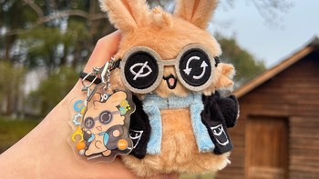 明日方舟朝陇山阿米娅山山兔毛绒玩偶｜博士的桌面治愈担当